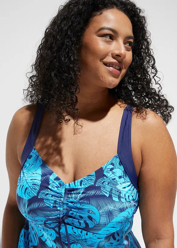 Tankini (2 delar) med rynk, bonprix