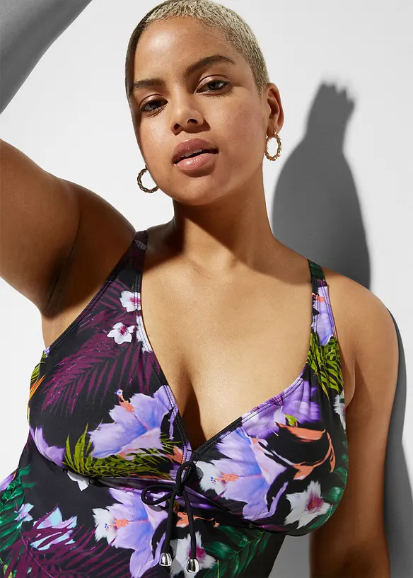 Tankini (2 delar) med V-ringning, bonprix