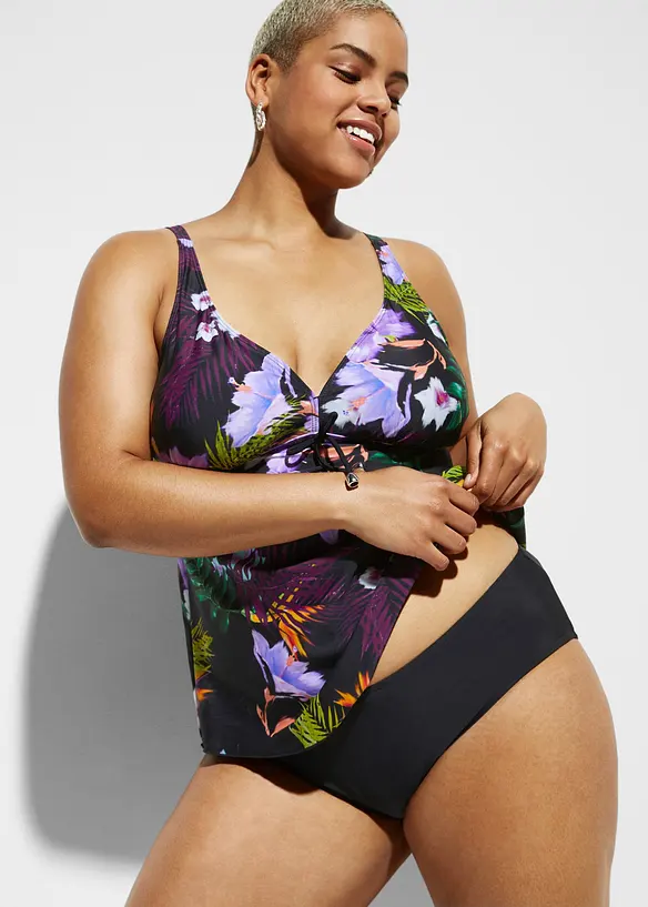 Tankini (2 delar) med V-ringning, bonprix