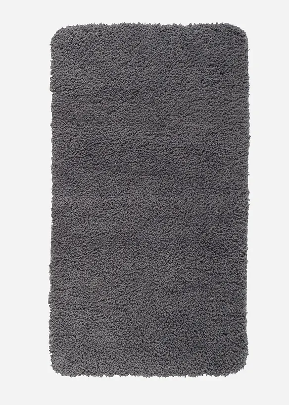 Enfärgad tuftad badrumsmatta med hög lugg, bonprix
