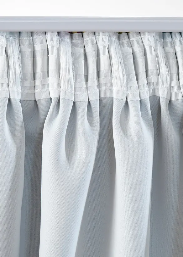 Mörkläggande gardinlängd med lekfullt mönster och återvunnen polyester (1-pack), bonprix