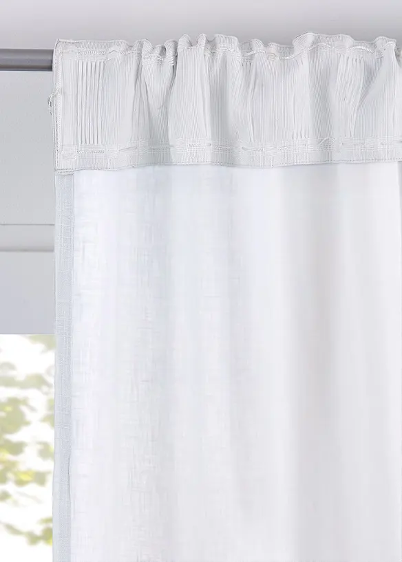 Gardinlängd i ekologisk bomull (1-pack), bonprix