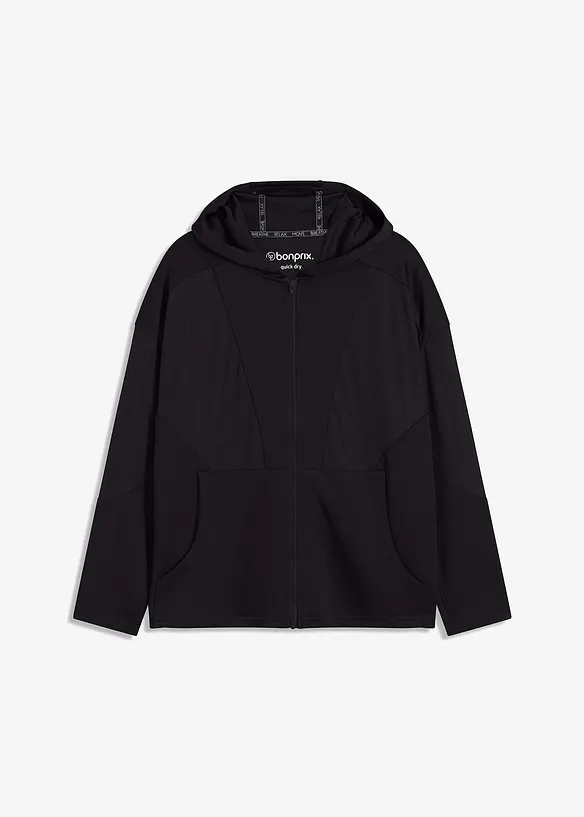 Funktionssportjacka med mesh, oversized, bonprix