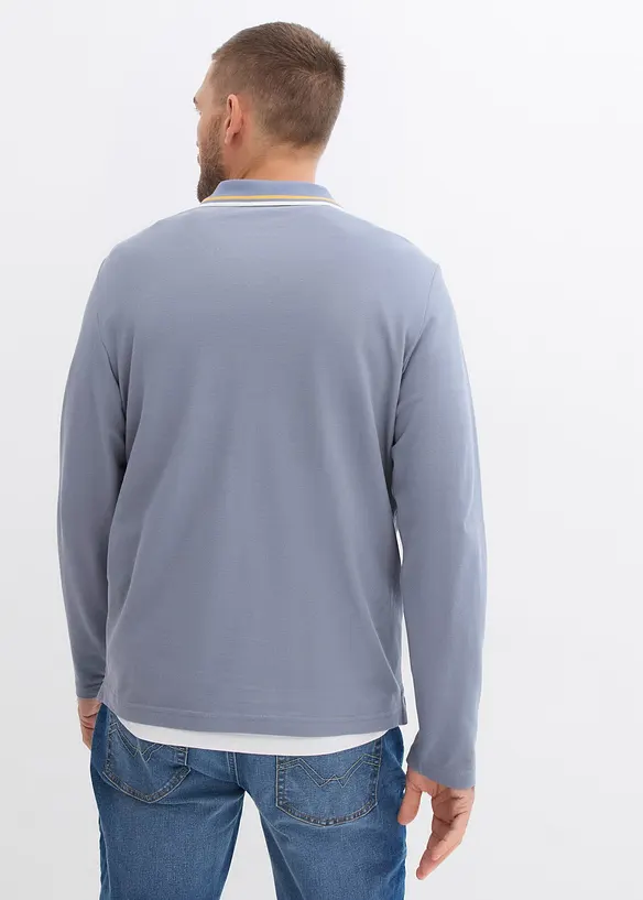 Pikétröja av ekologisk bomull (2-pack), bonprix