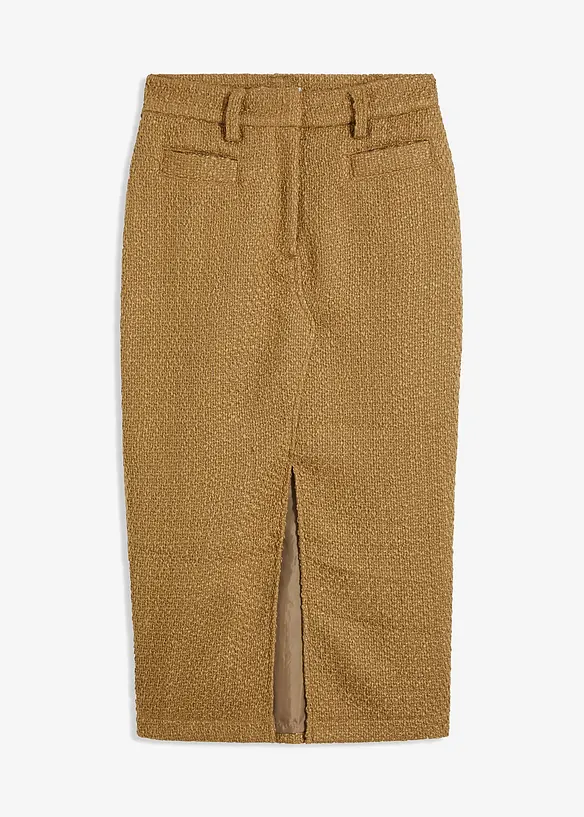 Pennkjol i bouclé, bonprix