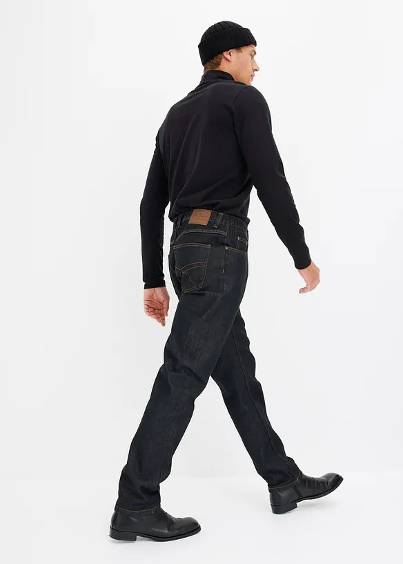 Classic Fit jeans med resår i sidan av midjan, Straight, bonprix