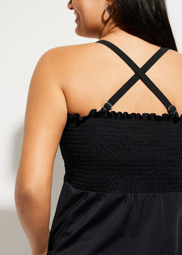 Smockad bandåtankini (2 delar), bonprix