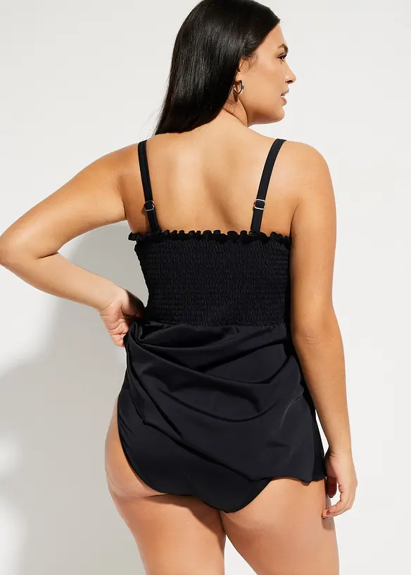 Smockad bandåtankini (2 delar), bonprix