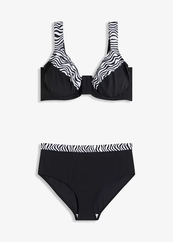 Minimizer-bikini med vadderade axelband (2 delar), bonprix
