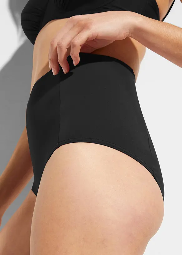 Bikinibyxa med hög midja och normalskurna benöppningar, bonprix