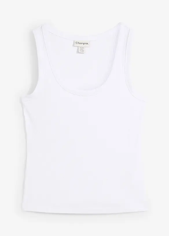 Ribbstickat linne i mjuk viskos, bonprix