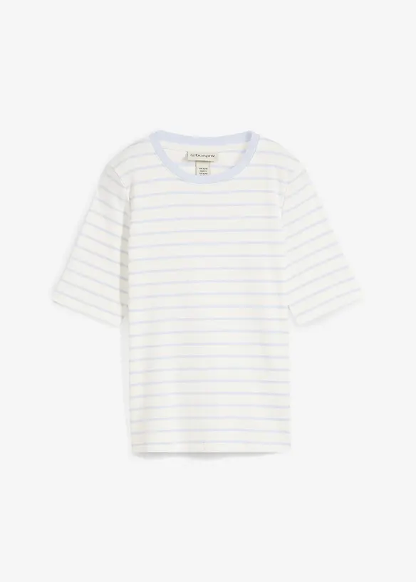 T-shirt av tjock ekologisk bomull, bonprix