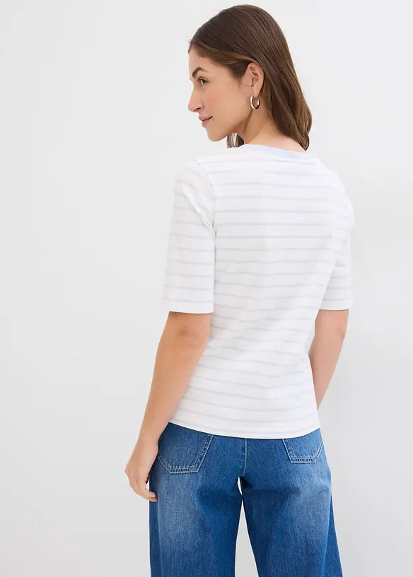 T-shirt av tjock ekologisk bomull, bonprix