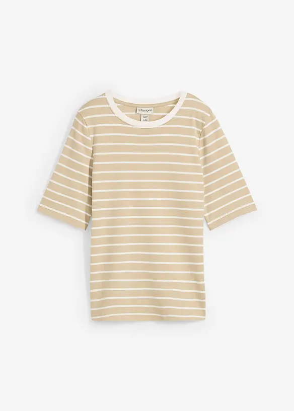 T-shirt av tjock ekologisk bomull, bonprix