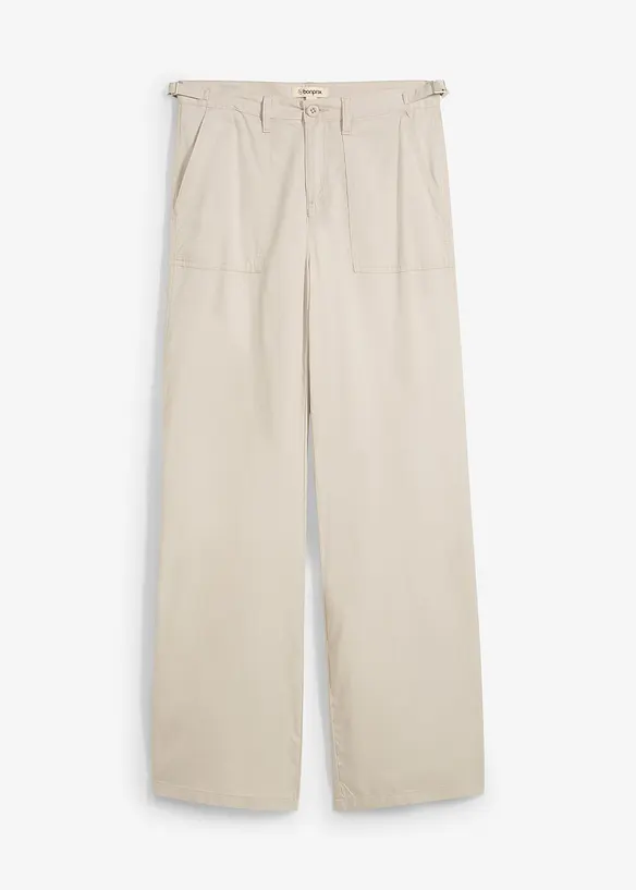 Marlenebyxa i böljande lyocell, bonprix
