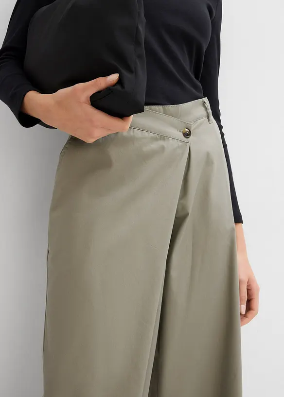 Marlenebyxa med asymmetrisk knäppning, bonprix