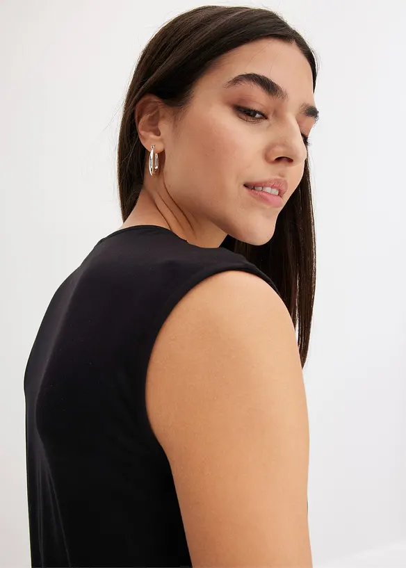 Jerseylinne med twist, bonprix