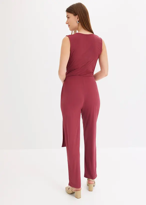 Jersey jumpsuit med knutdetalj, bonprix