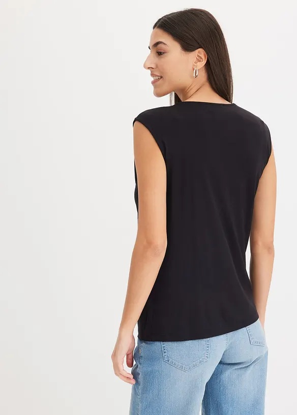 Jerseylinne med twist, bonprix