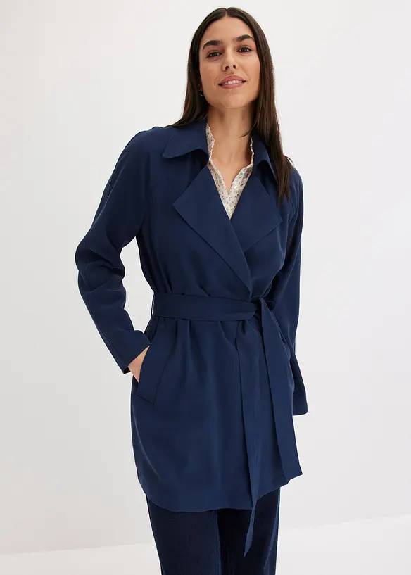 Trenchcoat i kort modell, bonprix