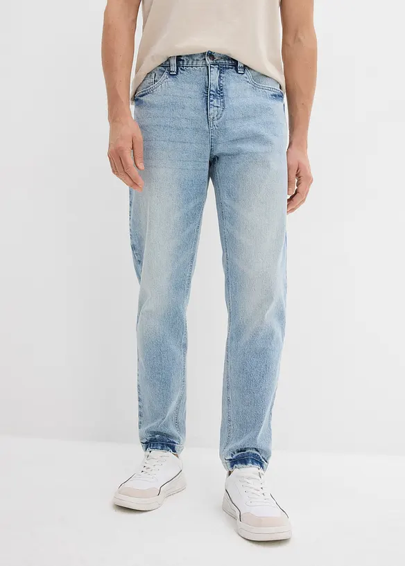 Classic Fit Stretch Jeans i kortare modell med avsmalnande ben, bonprix