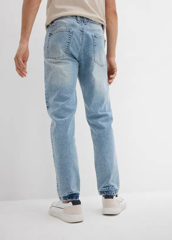 Classic Fit Stretch Jeans i kortare modell med avsmalnande ben, bonprix