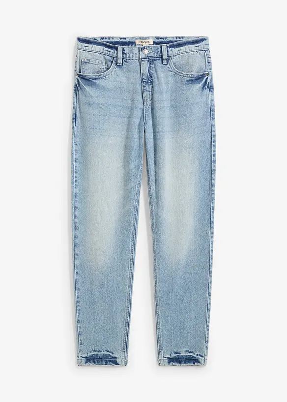Classic Fit Stretch Jeans i kortare modell med avsmalnande ben, bonprix