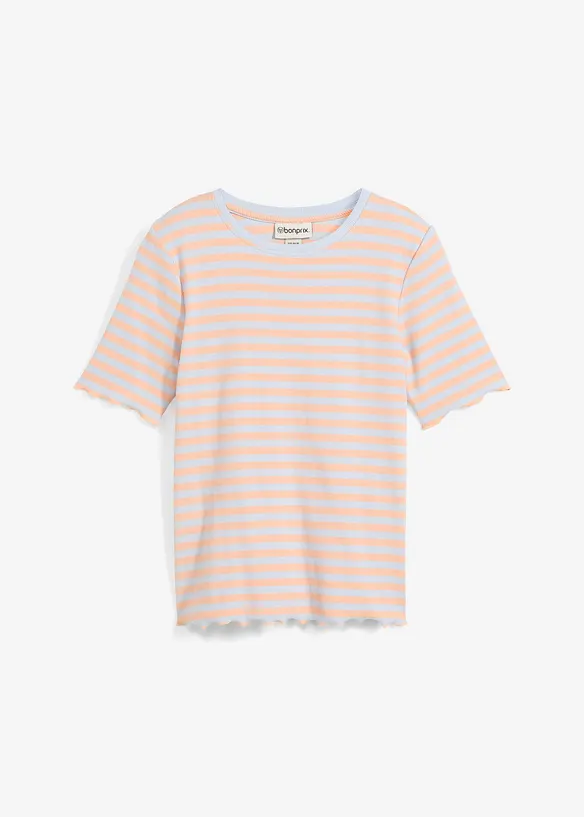 Ribbstickad T-shirt, bonprix