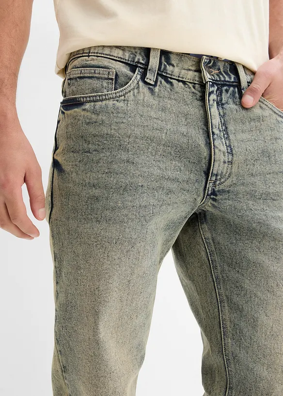 Regular Fit Stretch Jeans i kraftig denim av hög kvalitet, Straight, bonprix