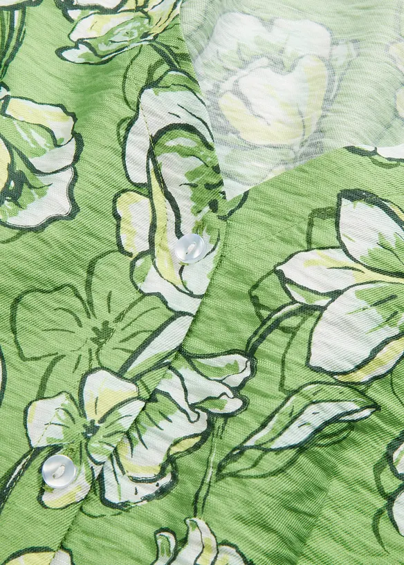 Blus av fintrådig viskosmix, bonprix