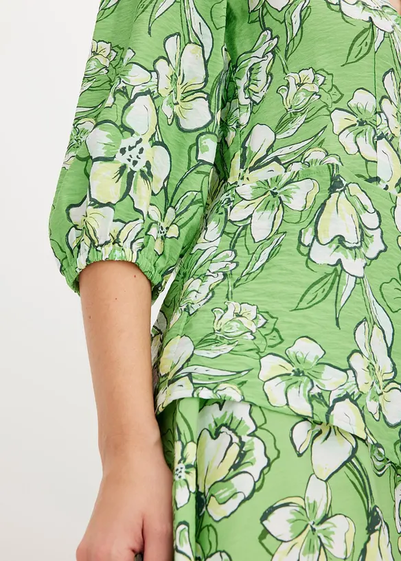 Blus av fintrådig viskosmix, bonprix
