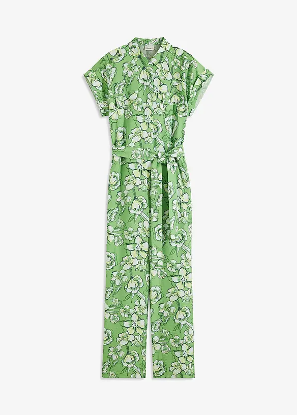 Jumpsuit i följsam viskosmix, bonprix
