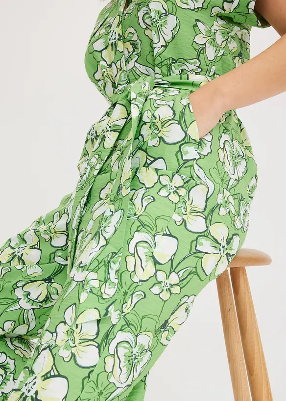Jumpsuit i följsam viskosmix, bonprix