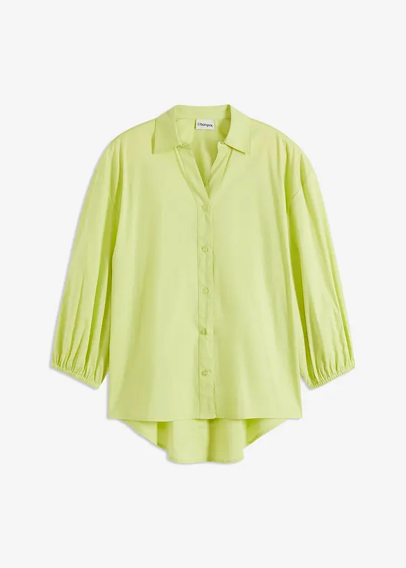Blus med ballongärmar som är längre bak än fram, bonprix