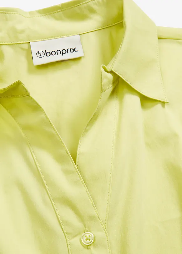 Blus med ballongärmar som är längre bak än fram, bonprix