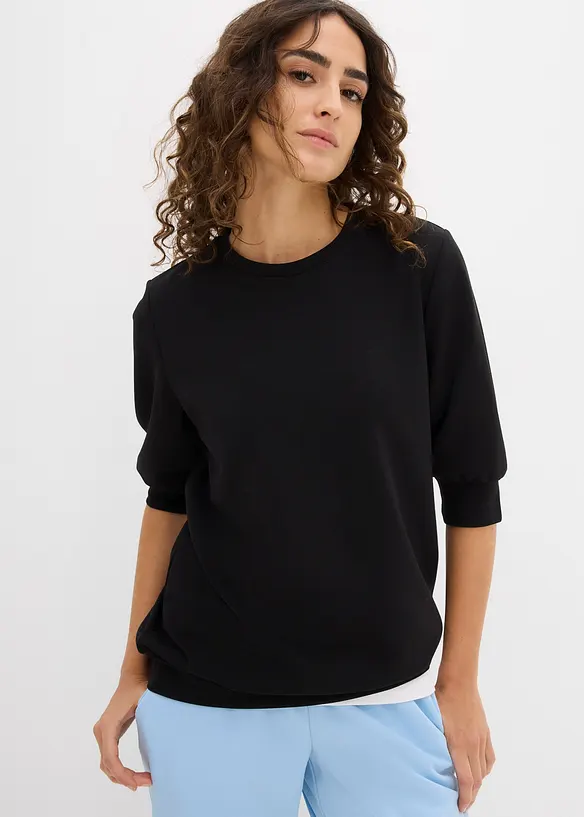 Sweatshirt med ledig skärning, bonprix