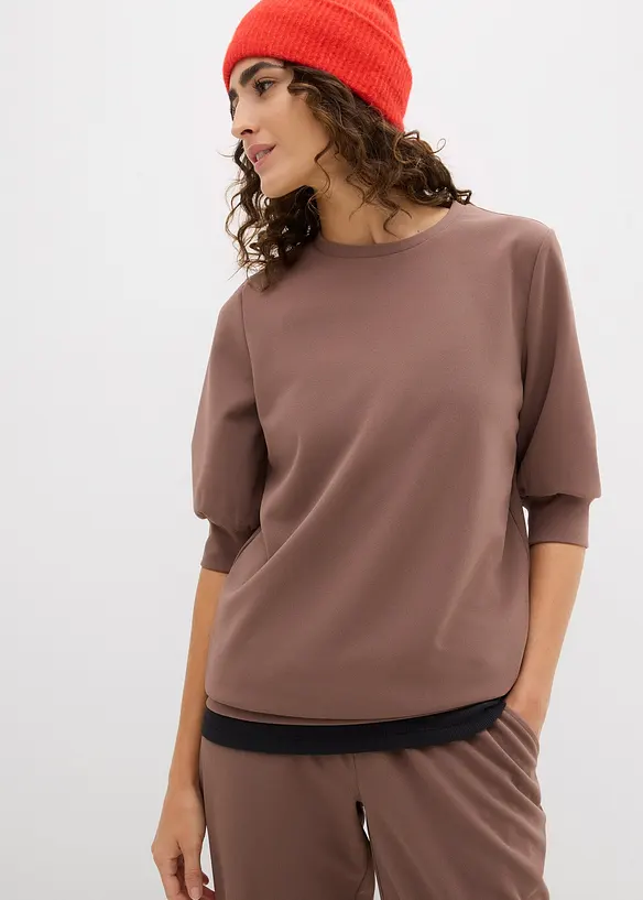 Sweatshirt med ledig skärning, bonprix