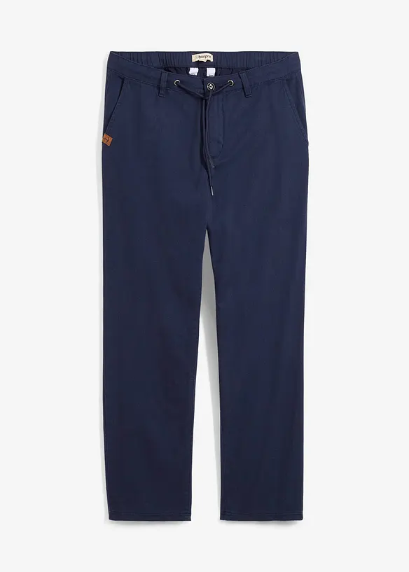 Chinos i ren bomull med raka ben, Relaxed Fit, bonprix