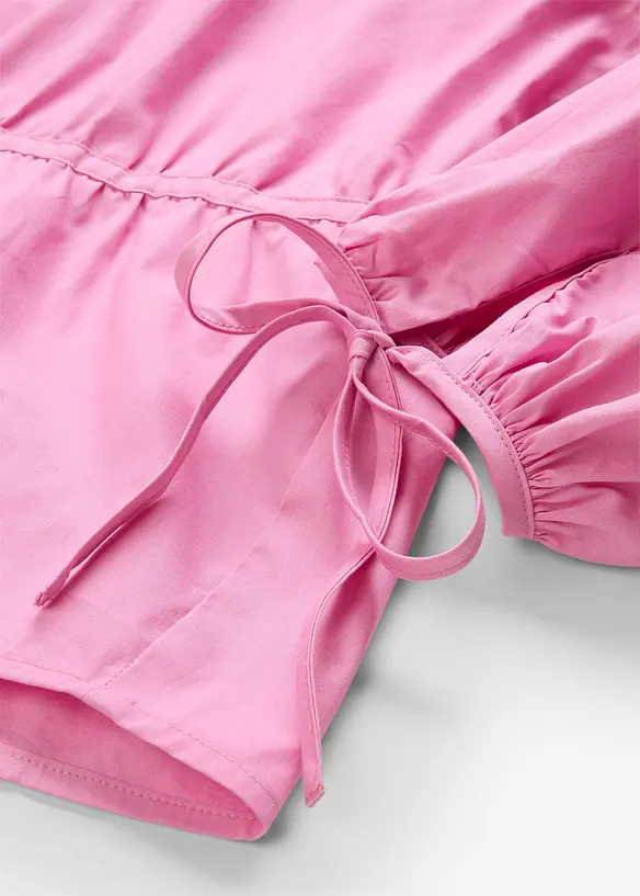 Blus med knytband, bonprix