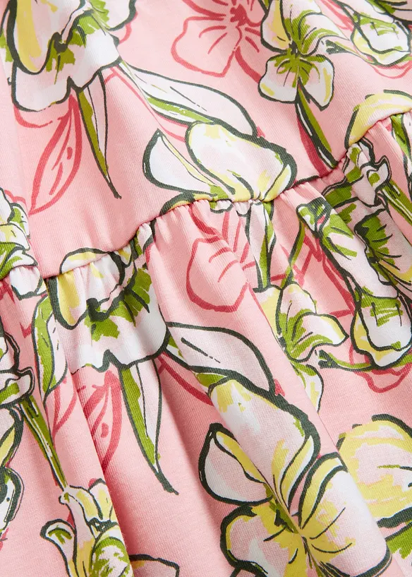 Jerseyklänning i elastisk bomullsmix, bonprix