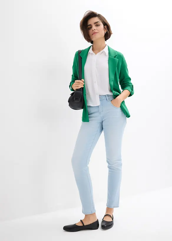 Boyfriend Jeans Mid Waist, cropped, bonprix