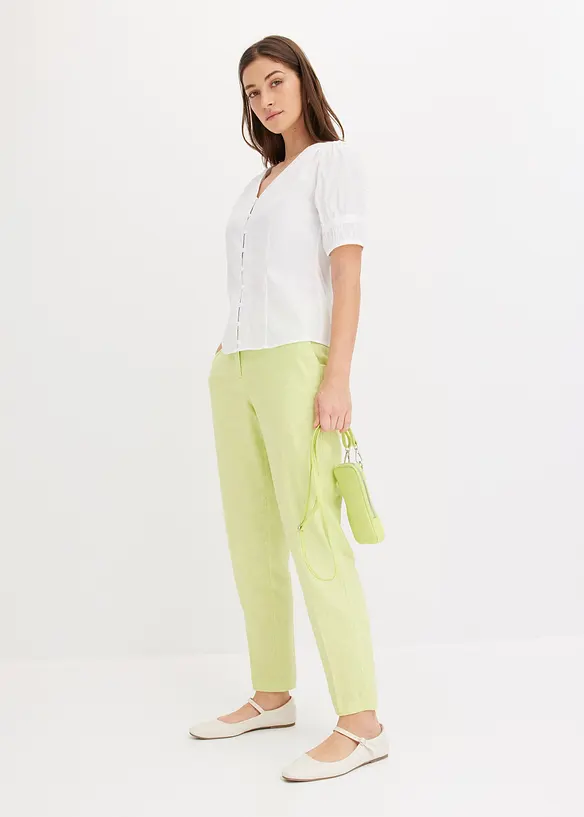 Blus med puffärmar, bonprix