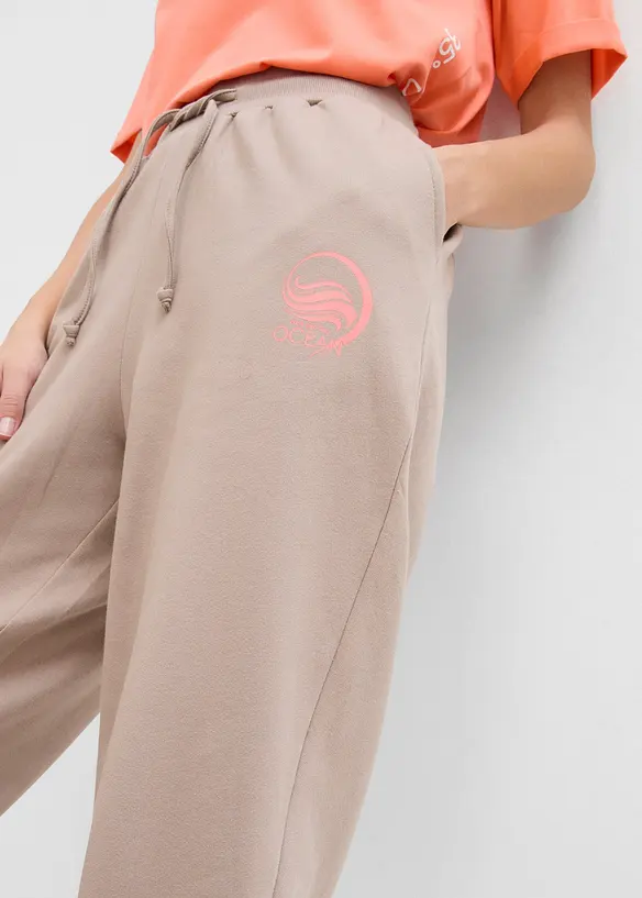 Trikåbyxa med ränder, bonprix