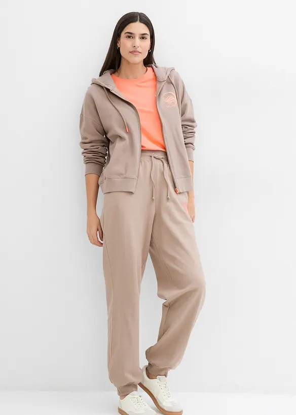 Trikåbyxa med ränder, bonprix