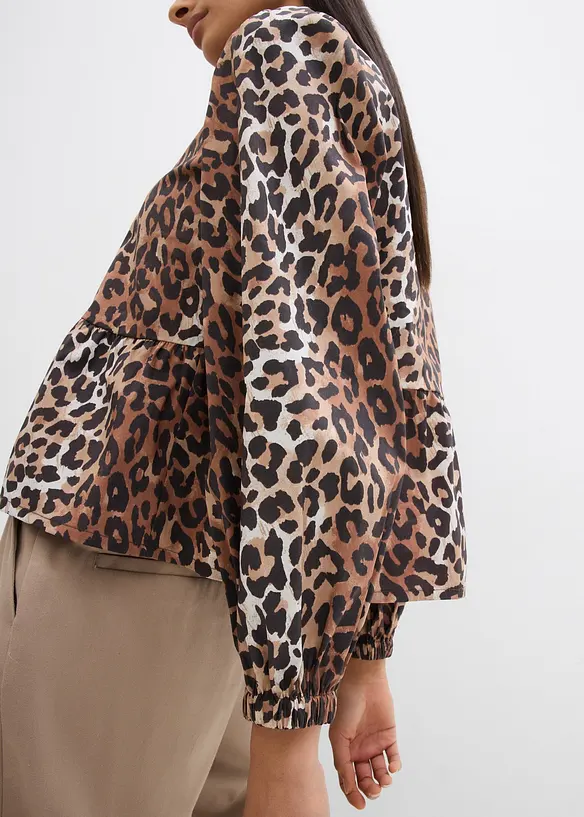 Blus med rosetter, bonprix