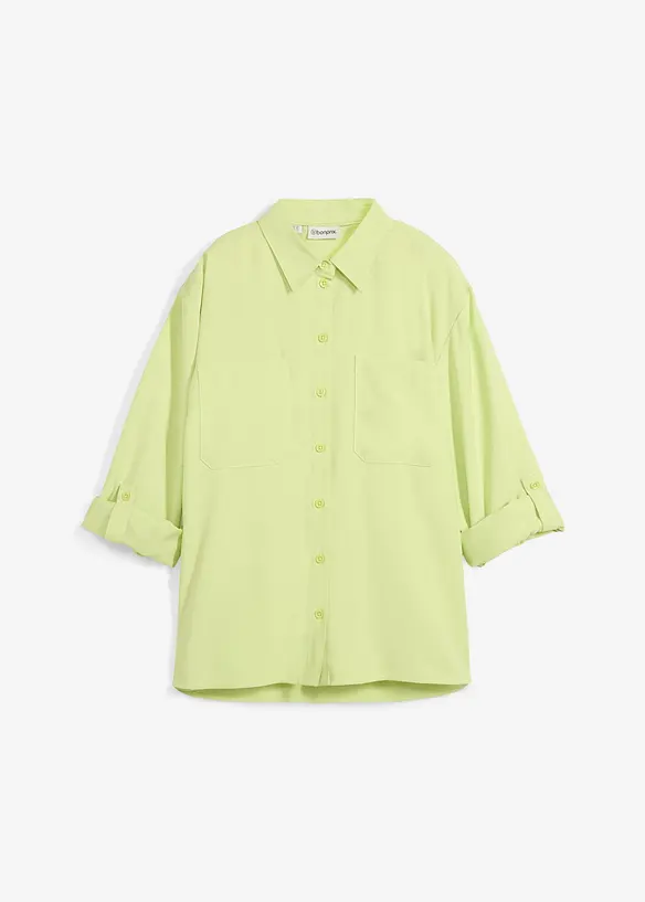 Blus i viskosmix med mjukt fall, bonprix