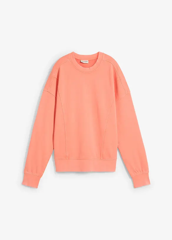 Oversizesweatshirt av mjuk materialmix med bomull och viskos, bonprix