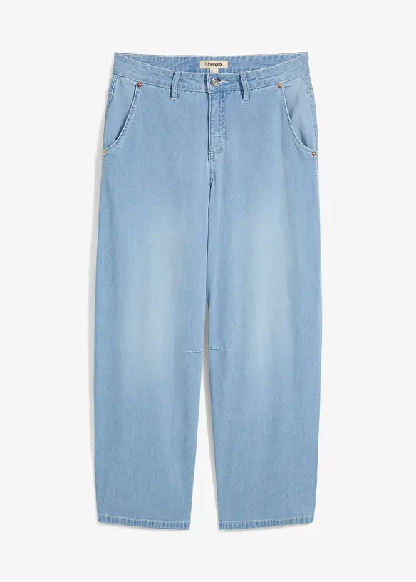 Balloon Jeans Mid Waist Super Soft, cropped, bonprix