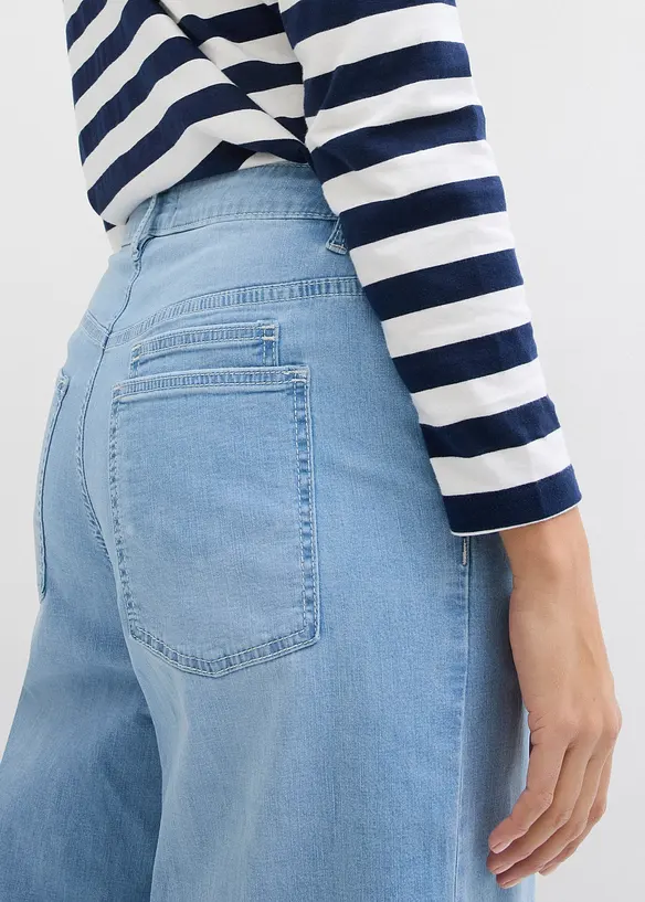 Balloon Jeans Mid Waist Super Soft, cropped, bonprix