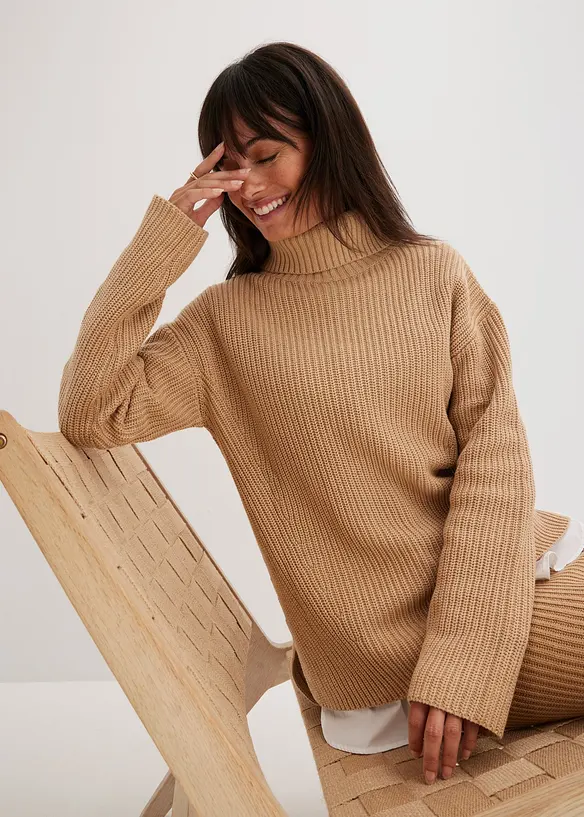 Polotröja i bomull, bonprix